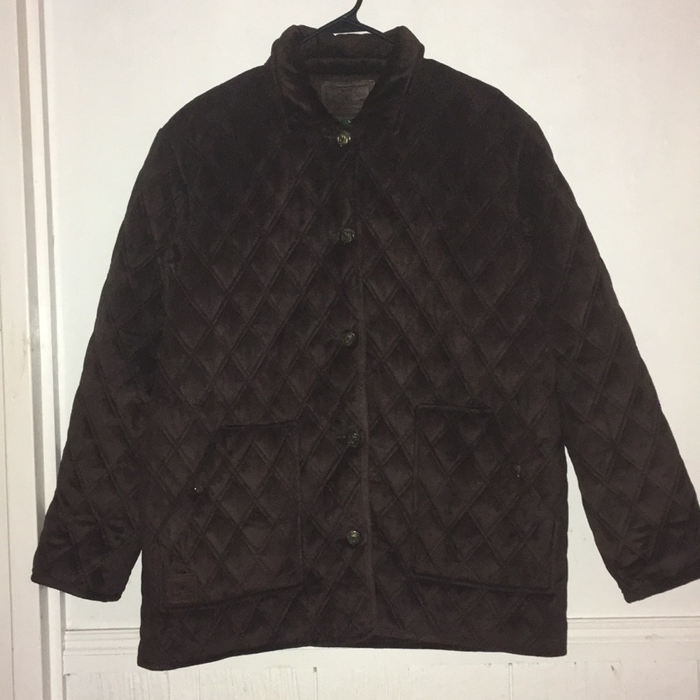 Quilted Brown Ralph Lauren Coat